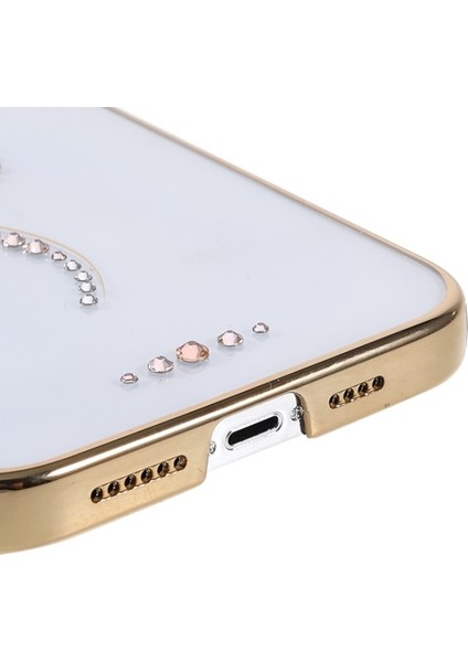 Apple iPhone 13 Pro Için Starry Serisi Yapay Elmaslı Galvanik Lazer Telefon Kılıfı - Altın (Yurt Dışından) indirimleri