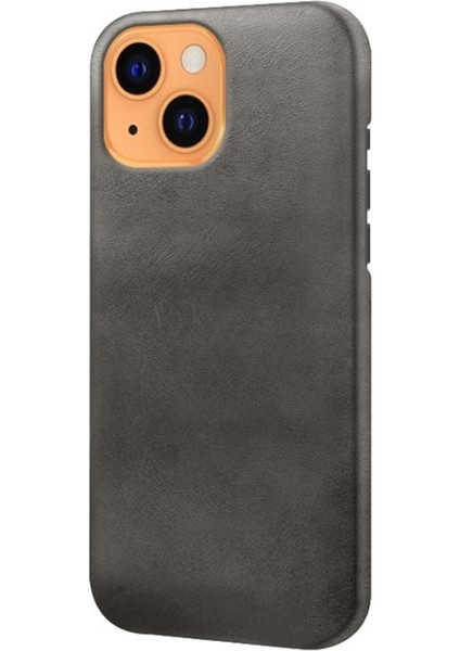 Apple iPhone 13 Için Pu Deri Kaplamalı Pc Telefon Kılıfı - Siyah (Yurt Dışından) fiyatları