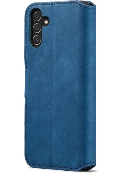 Pu Deri Samsung Galaxy A13 5g Için Telefon Kılıfı - Mavi (Yurt Dışından)