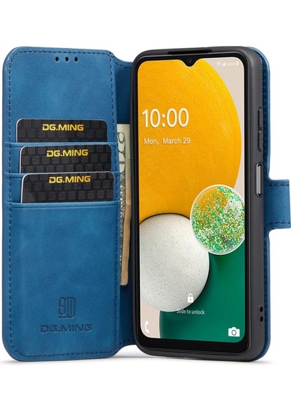 Pu Deri Samsung Galaxy A13 5g Için Telefon Kılıfı - Mavi (Yurt Dışından)