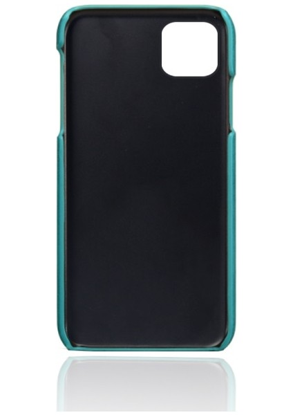 Apple iPhone 12 Mini Için Çift Kart Yuvalı Pu Deri Kaplamalı Pc Telefon Kılıfı - Yeşil (Yurt Dışından) indirimleri