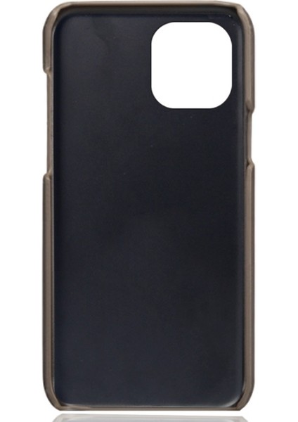 Apple iPhone 13 Mini Için Pu Deri + Pc Çift Kart Yuvalı Telefon Kılıfı - Gri (Yurt Dışından) indirimleri