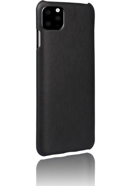 Apple iPhone 11 Için Pu Deri Kaplamalı Plastik Telefon Kılıfı - Siyah (Yurt Dışından) fırsatları