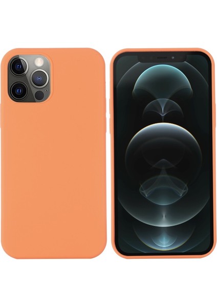 Apple iPhone 13 Pro Max 6.7 Inç Uyumlu Silikon Manyetik Telefon Kılıfı - Turuncu (Yurt Dışından) modelleri