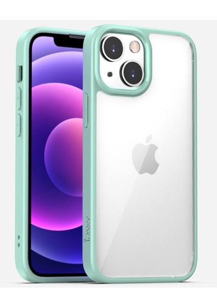 Apple iPhone 13 Pro Max Için Şeffaf Pc + Tpu Çizilmeye Dayanıklı Hibrit Kılıf - Açık Yeşil (Yurt Dışından)