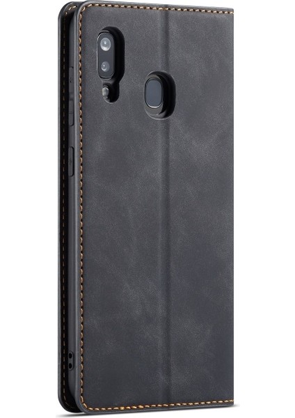 Samsung Galaxy A40 Için Deri Telefon Kılıfı (Yurt Dışından)