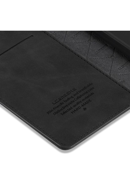 Apple iPhone 12 Için Manyetik Darbeye Dayanıklı Pu Deri Telefon Kılıfı - Siyah (Yurt Dışından) fiyatları