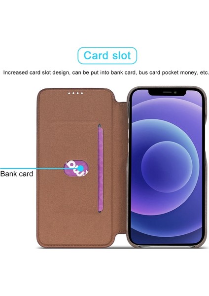 Apple iPhone 13 Pro Için Standlı Kart Yuvalı Vintage Pu Deri Kılıf - Koyu Kahverengi (Yurt Dışından) modelleri