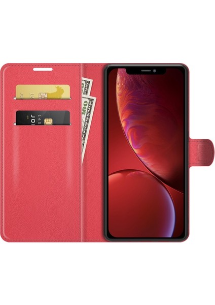 Apple iPhone 13 Mini 5.4 Inç Uyumlu Pu Deri Telefon Kılıfı - Kırmızı (Yurt Dışından) fırsatları