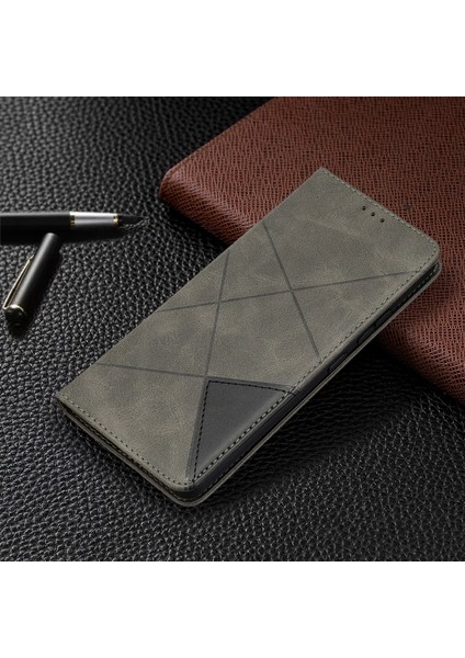 Samsung Galaxy A42 5g Için Geometrik Desen Deri Telefon Kılıfı (Yurt Dışından) indirimleri