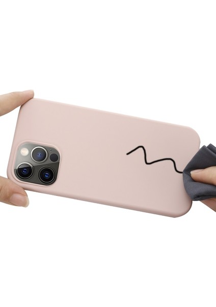 Apple iPhone 13 Pro Max 6.7 Inç Uyumlu Silikon Manyetik Telefon Kılıfı - Açık Pembe (Yurt Dışından)