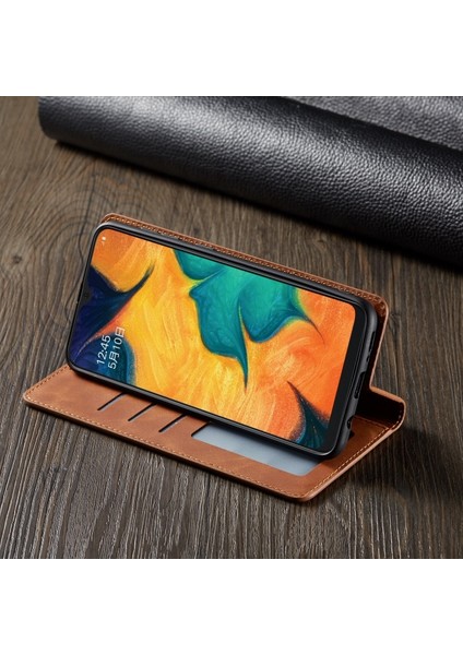 Samsung Galaxy A40 Için Deri Telefon Kılıfı (Yurt Dışından)