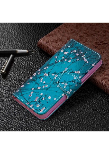 Apple iPhone 12/12 Pro Uyumlu Desen Baskılı Deri Cüzdan Telefon Kılıfı - Çok Renkli (Yurt Dışından)
