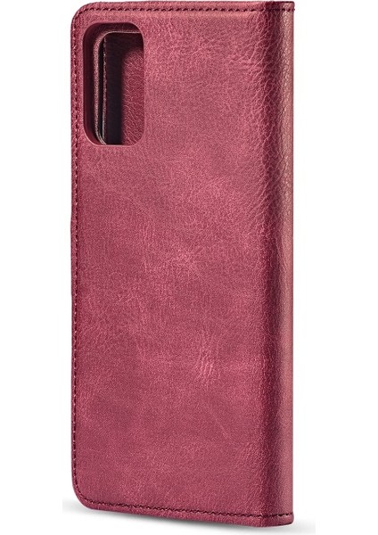 Deri + Pc Samsung Galaxy S20 Plus Için Telefon Kılıfı - Kırmızı (Yurt Dışından) indirimleri
