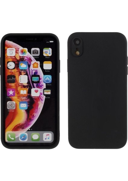 Apple iPhone Xr Için Mat Yumuşak Silikon Telefon Kılıfı - Siyah (Yurt Dışından)