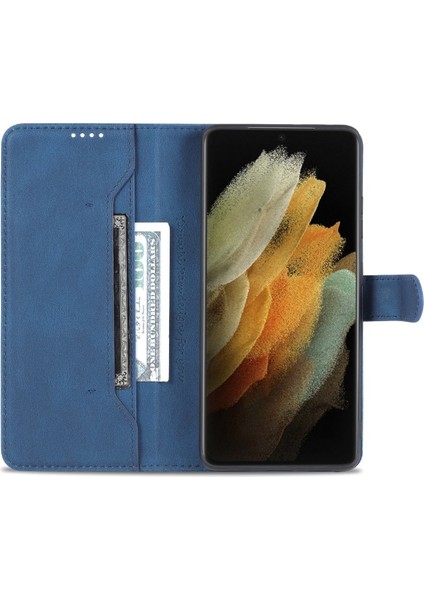 Samsung Galaxy S21 Ultra Için Manyetik Pu Deri Telefon Kılıfı (Yurt Dışından) fırsatları