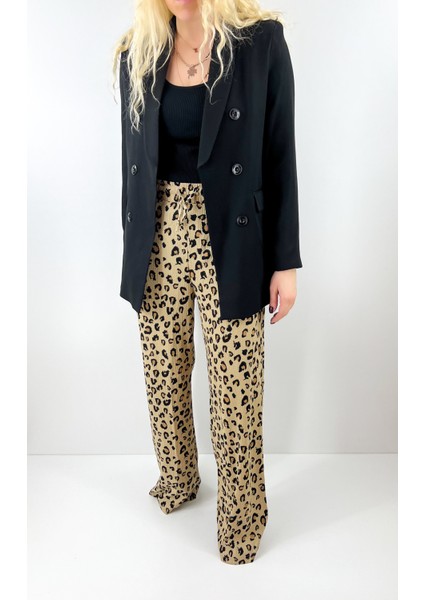 Leopar Desen Dökümlü Pantolon fiyatları