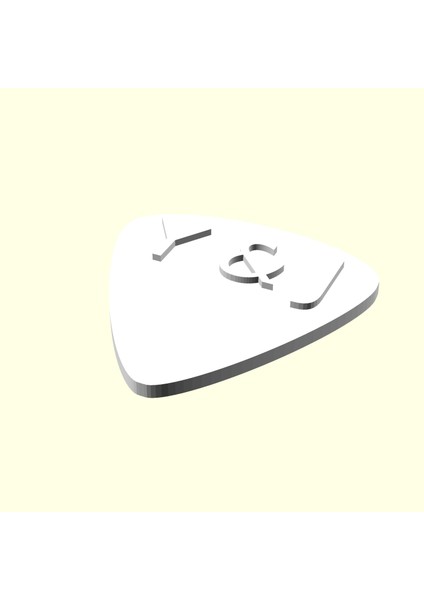 Y & J Harfi Kişiye Özel Üretim Gitar Sevgiliye Eşe Hediyelik Bas 1 Adet Organik Plastik