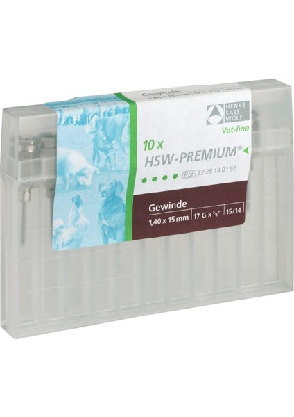 Hsw Mika Enjektör Ucu Iğnesi Premium 17G x 3/4 1,4 x 20 mm 10'lu