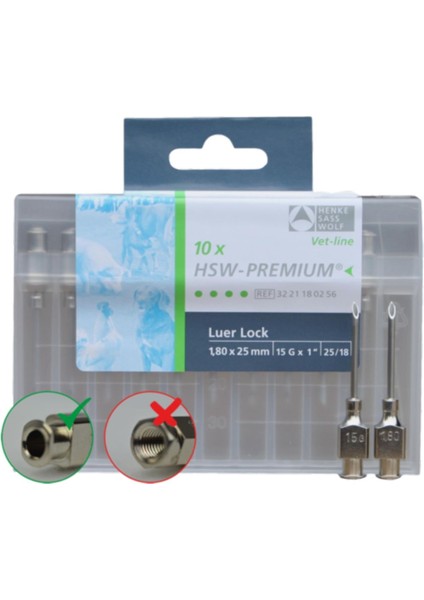 Hsw Mika Enjektör Ucu Iğnesi Premium 17G x 3/4 1,4 x 20 mm 10'lu