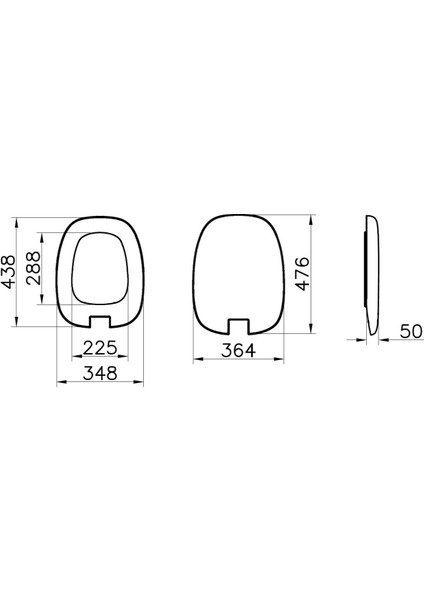 Plural 126-001-009 Klozet Kapağı, Yavaş Kapanır, Kolay Çıkabilir, Mat Beyaz