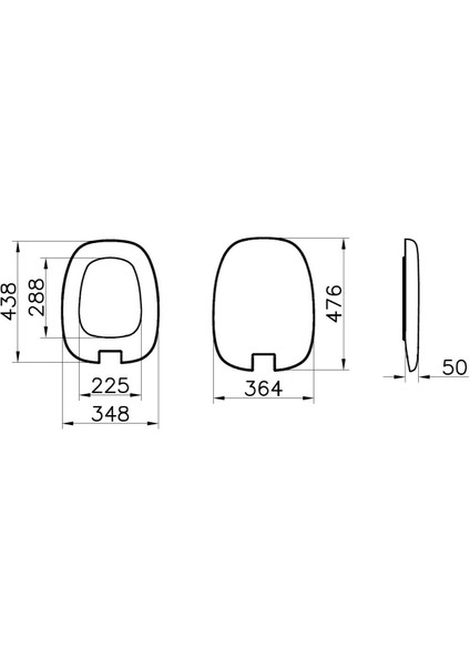 Plural 126-003-029 Klozet Kapağı, Yavaş Kapanır, Kolay Çıkabilir, Bakır - Beyaz