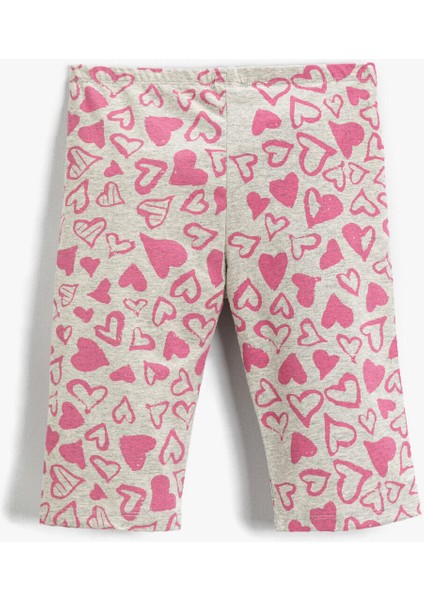 Kız Çocuk Kalp Baskılı Tayt fiyatları