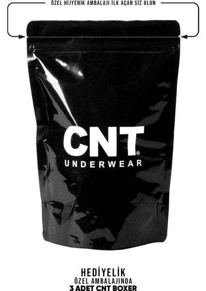 Cnt Erkek Düz Likralı 3'lü Boxer fırsatları