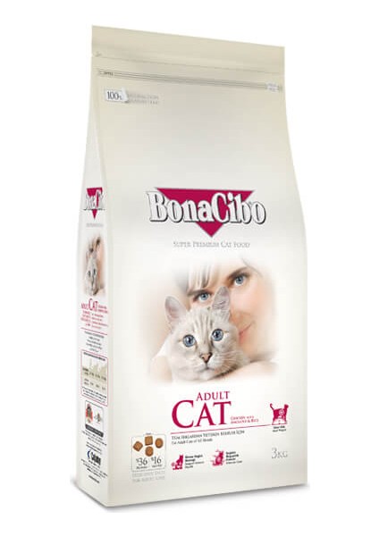 Bonacibo Adult Cat Tavuklu Yetişkin Kedi Maması 2 Kg-Zoo