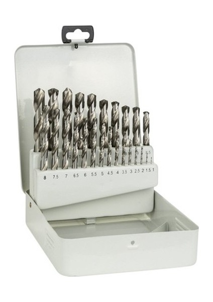 Matkap Ucu Seti (Fully Ground-Beyaz) 1 Mm-13 mm / 25 Pcs Set - 1563