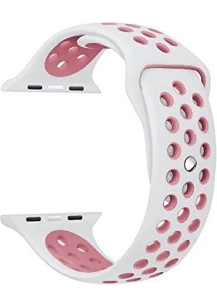 Apple Watch Uyumlu 5 38 mm Nike Spor Delikli Kordon Kayış