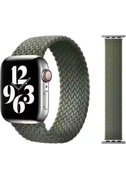 Apple Watch Uyumlu Se 44 mm Örgü Solo Loop Kordon Kayış Large: 16 cm