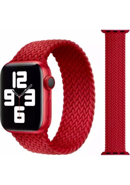Apple Watch Uyumlu Se 44 mm Örgü Solo Loop Kordon Kayış Large: 16 cm