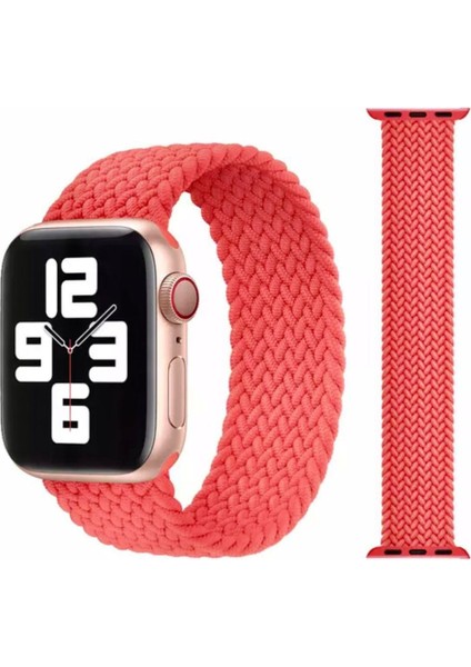 Apple Watch Uyumlu 4 44 mm Örgü Solo Loop Kordon Kayış Large: 16 cm