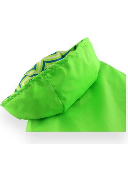 Çift Taraflı Köpek Yağmurluğu Neon Yeşil fırsatları