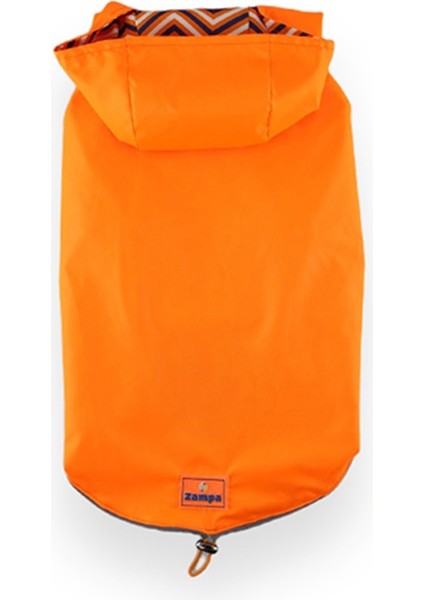 Çift Taraflı Giyilebilen Neon Turuncuköpek Yağmurluğu