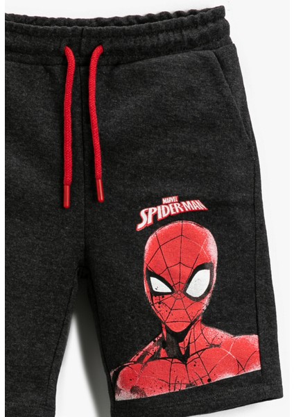 Spiderman Lisanslı Baskılı Şort Beli Bağcıklı modelleri