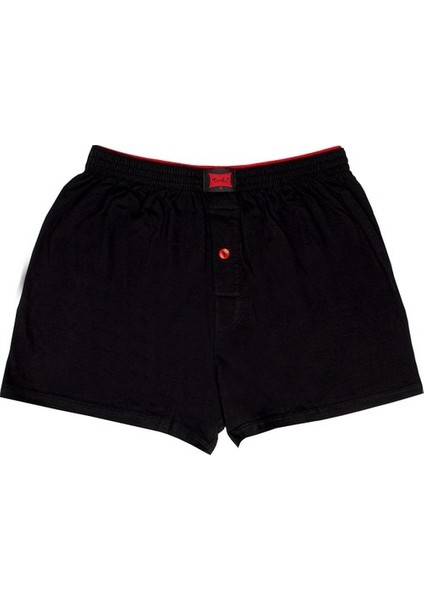 Karışık 4'lü Erkek Penye Havlu Bel Düz Boxer