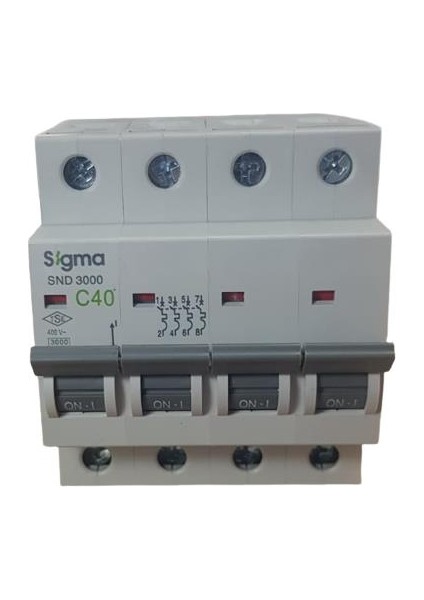 SİGMA 4X40A C/3KA W OTOMATİK SİGORTA