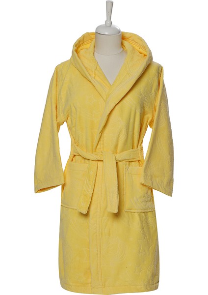 Girl Unicorn Kapüşonlu Kadife Çocuk Bornozu 9/10 Yaş