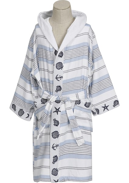 Carol Kapüşonlu Peştamal Çocuk Bornozu 5/6 Yaş