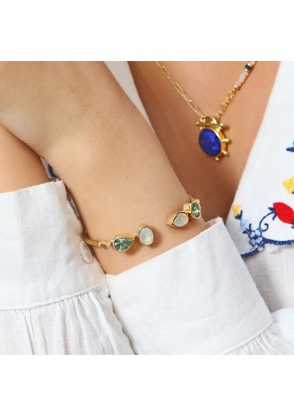 Gold Yeşil Kelepçe Bileklik fiyatları