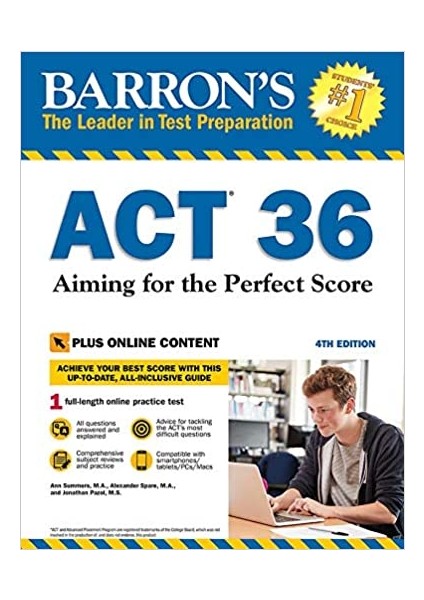 Act 36: Aiming For The Perfect Score W/1 Online Test: With Bonus Online Tests - Ann Summers