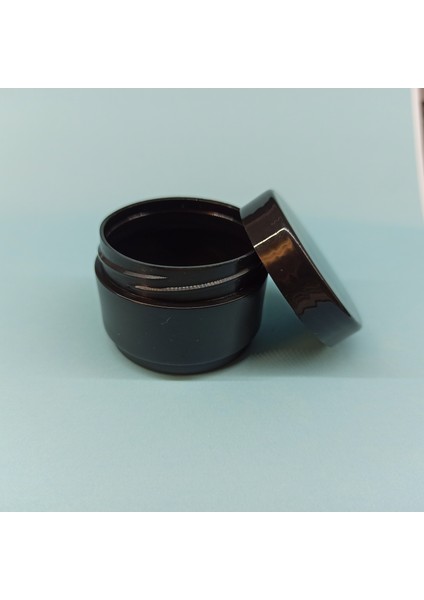 100 Adet 25 ml Siyah Mini Boş Pomat Krem Kozmetik Kutusu