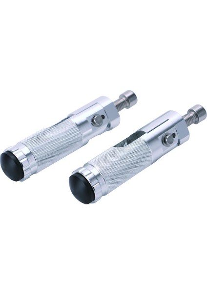 2 Adet Alüminyum Motosiklet Motocross Ayak Kazık Footrest Footpegs Gümüş