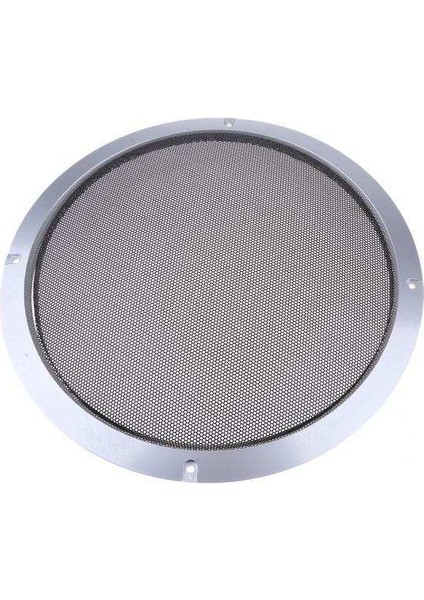2x 10 Inç Yedek Yuvarlak Hoparlör Koruyucu Örgü Kapak Hoparlör Izgara Gümüş