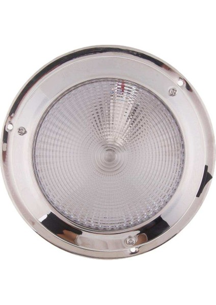 Paslanmaz Çelik 12 V Araba Yuvarlak Tavan Dome Çatı Iç Işık Lambası 138MM