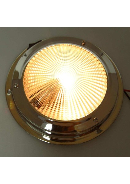 Paslanmaz Çelik 12 V Araba Yuvarlak Tavan Dome Çatı Iç Işık Lambası 138MM modelleri