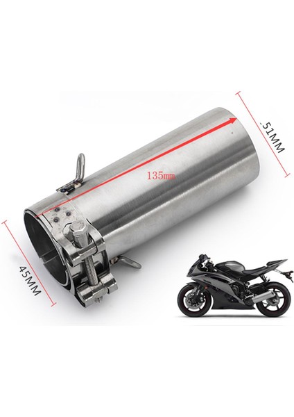 Yamaha R6 2006-2014 Için 51MM Egzoz Susturucu Boru Orta Bağlantı Tüpü fiyatları