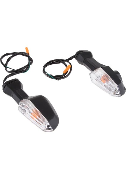 Motosiklet Dönüş Sinyali Göstergeleri Blinkers Işık (Lence Lens, Amber Işık) indirimleri